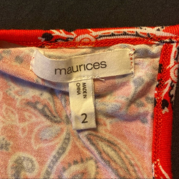 ✨maurices red patterned top✨ - Picture 3 of 4